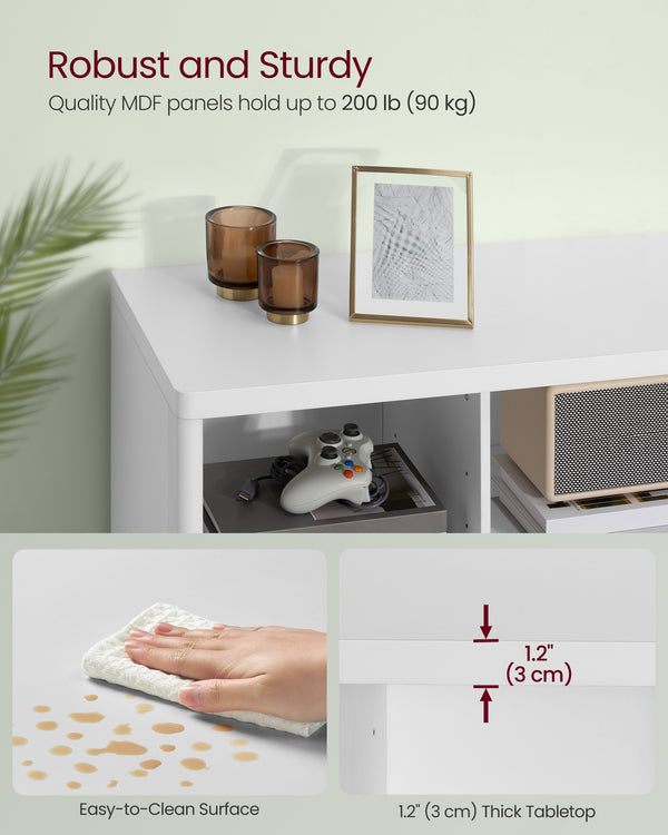 Modern TV Unit with Open Compartments