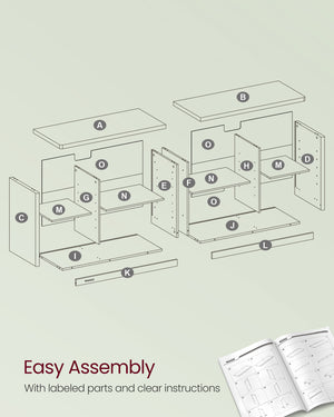 Modern TV Unit with Open Compartments