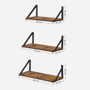 Wall Shelf 3-Piece Set