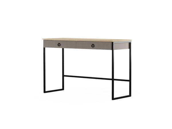 Lucrezia Console Table in Cashmere / Silverjack Oak