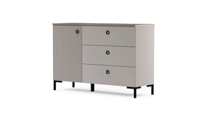 Lucrezia Sideboard – Cashmere & Silverjack Oak Finish