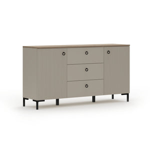 Lucrezia Storage Sideboard – Cashmere & Oak Accents