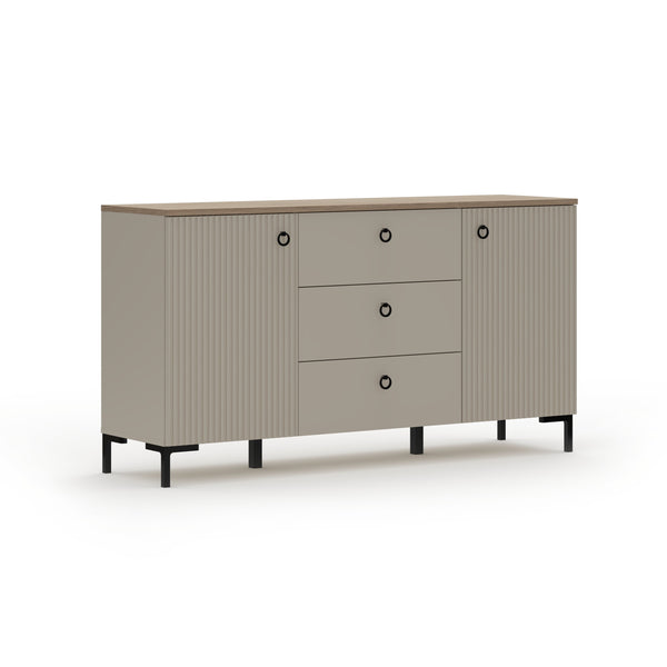 Lucrezia Storage Sideboard – Cashmere & Oak Accents