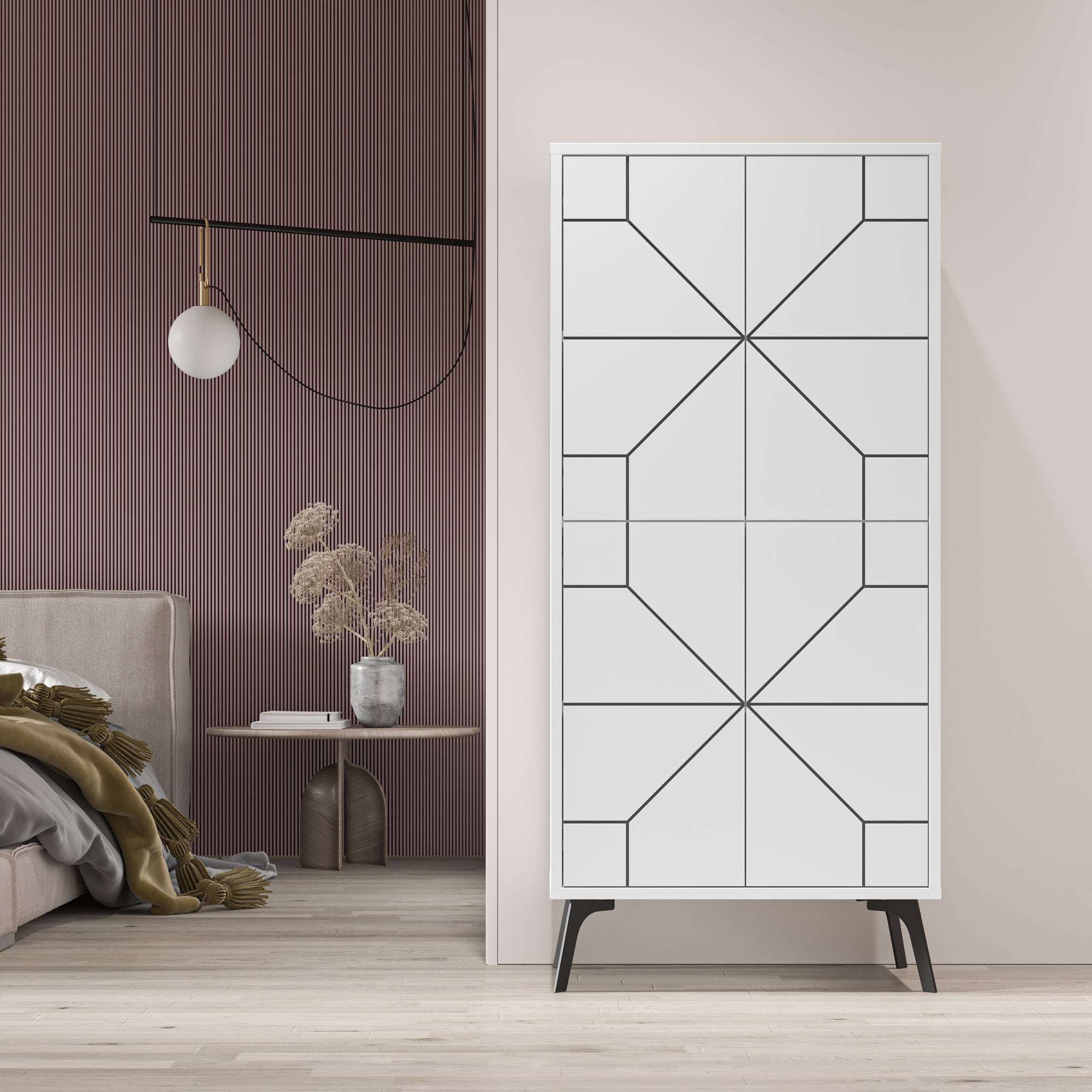 Vertical sideboard, White.