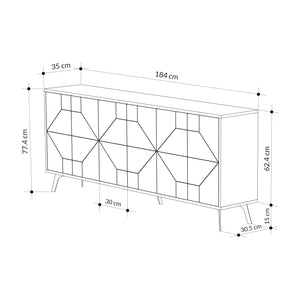 DUNE Anthracite Sideboard - Karrari