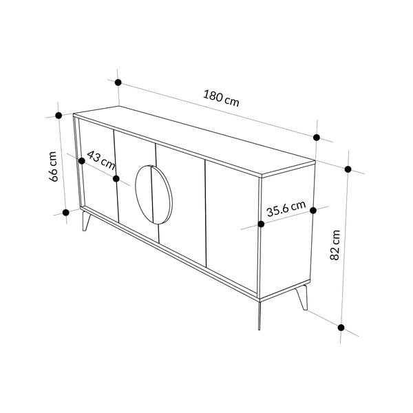 GORA Sideboard - 4 Doors - Karrari