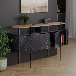 Marble-Effect Console Sideboard - Karrari