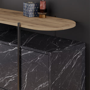 Marble-Effect Console Sideboard - Karrari