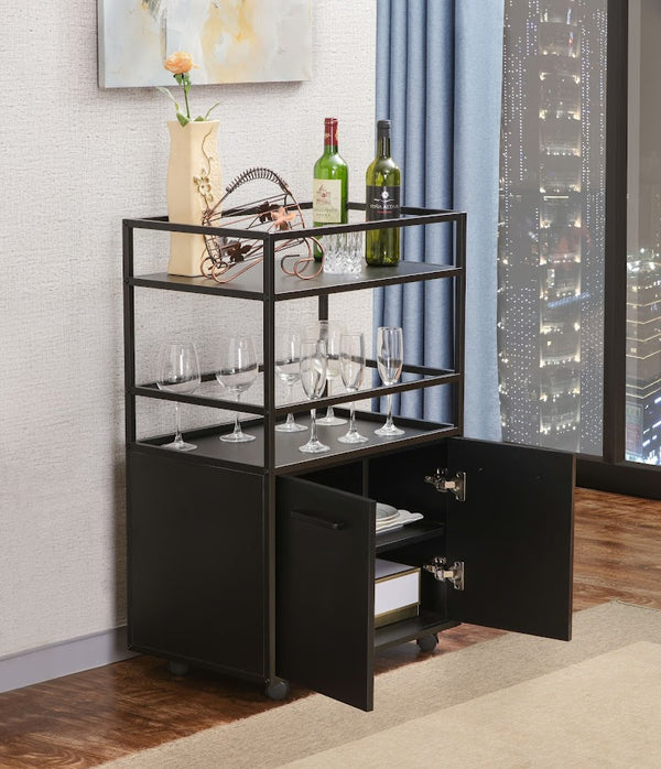 Mosaik Bar Cabinet on Wheels - Karrari