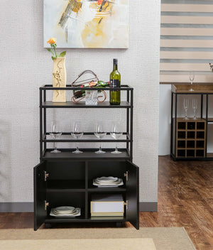 Mosaik Bar Cabinet on Wheels - Karrari