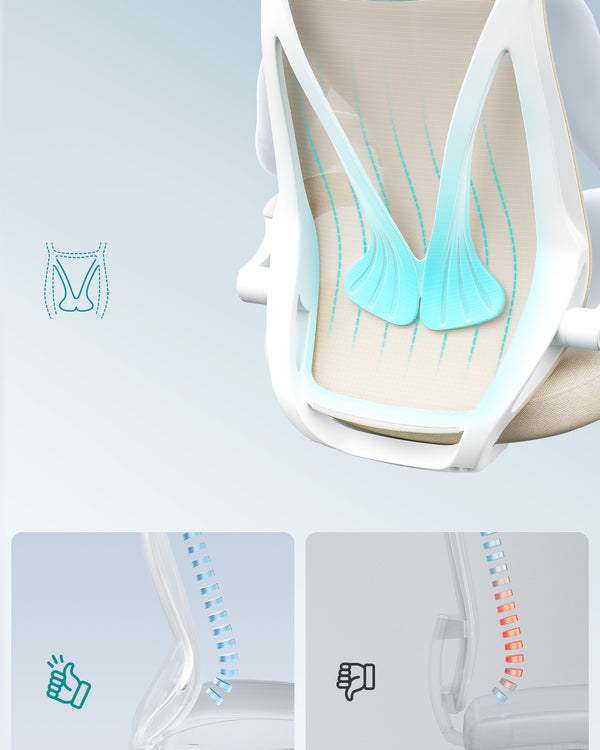 Adjustable Office Chair With Fold-Up Armrests - Karrari