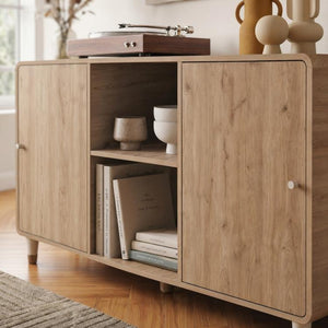 DORO Sideboard with 2 Doors & Open Shelves