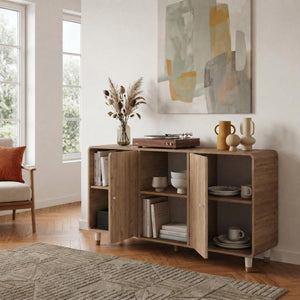 DORO Sideboard with 2 Doors & Open Shelves
