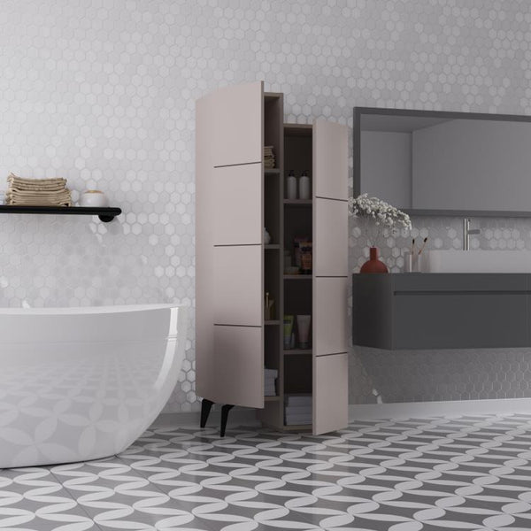 STAIR Cabinet – Vertical Sideboard - Light Mocha - Karrari