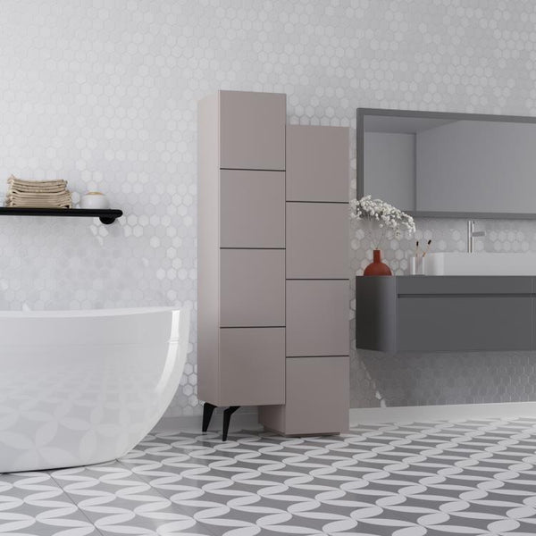 STAIR Cabinet – Vertical Sideboard - Light Mocha - Karrari