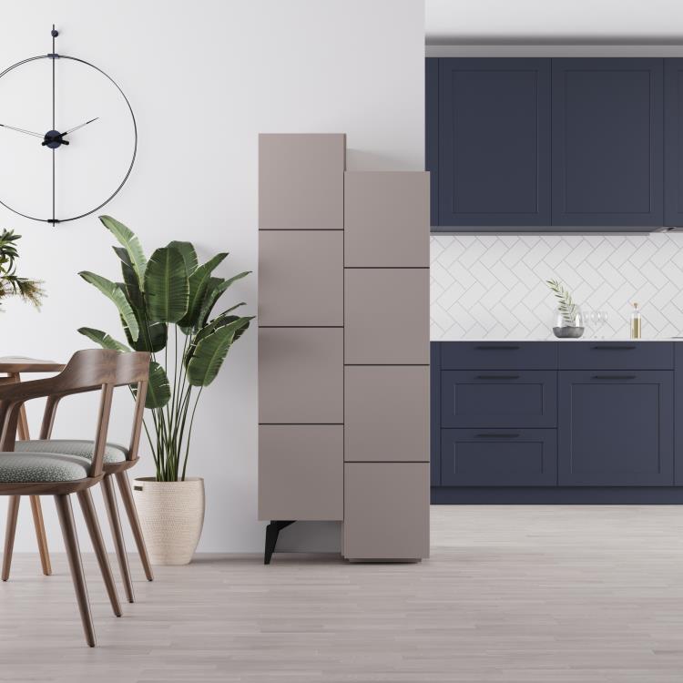 STAIR Cabinet – Vertical Sideboard - Light Mocha - Karrari