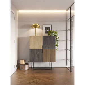 Contemporary Two-Tone Display Cabinet - Karrari