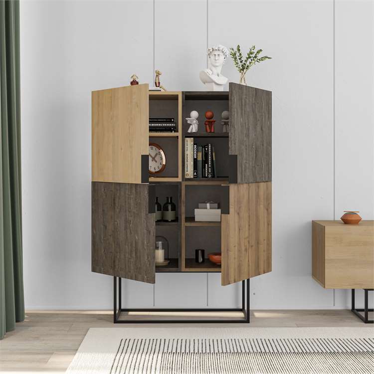 Contemporary Two-Tone Display Cabinet - Karrari