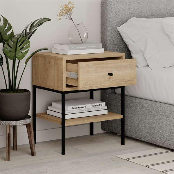 LISA Nightstand - Drawer & Compartment - Karrari