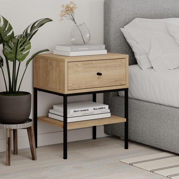 LISA Nightstand - Drawer & Compartment - Karrari