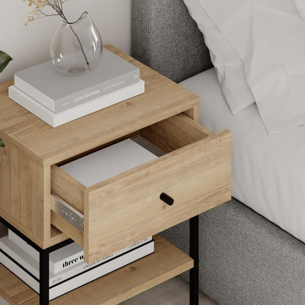 LISA Nightstand - Drawer & Compartment - Karrari