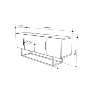 Tontini TV Stand – Light Mocha - Karrari