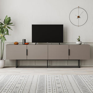 TONTINI TV Console – Matte Taupe - Karrari