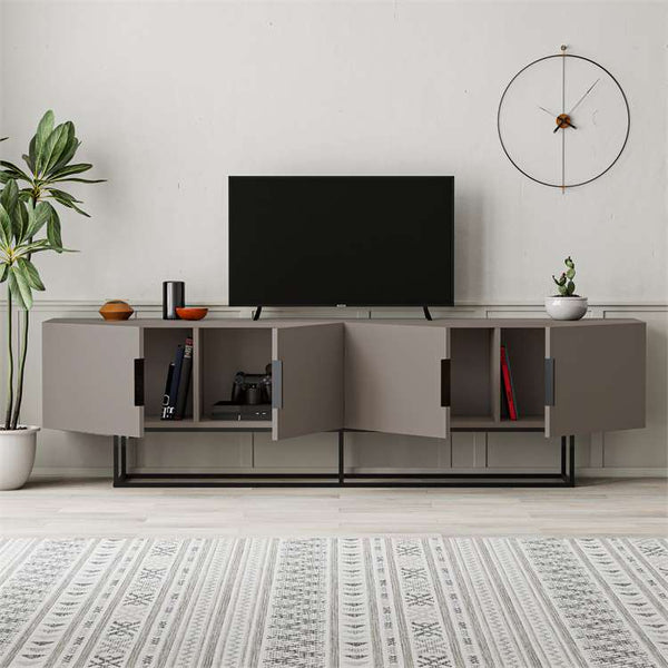 TONTINI TV Console – Matte Taupe - Karrari