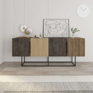 TONTINI Console – Multicolor Oak Finish - Karrari