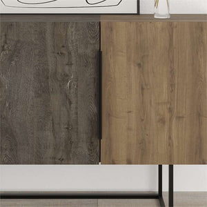 TONTINI Console – Multicolor Oak Finish - Karrari