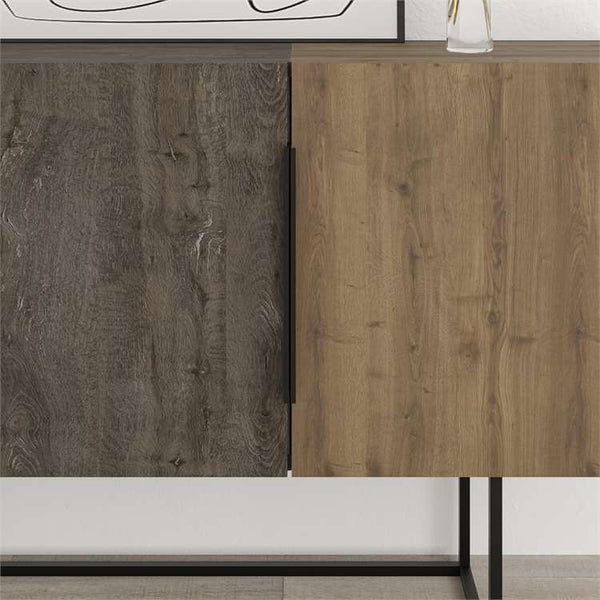 TONTINI Console – Multicolor Oak Finish - Karrari