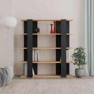 Modern Industrial Open Bookcase - Karrari