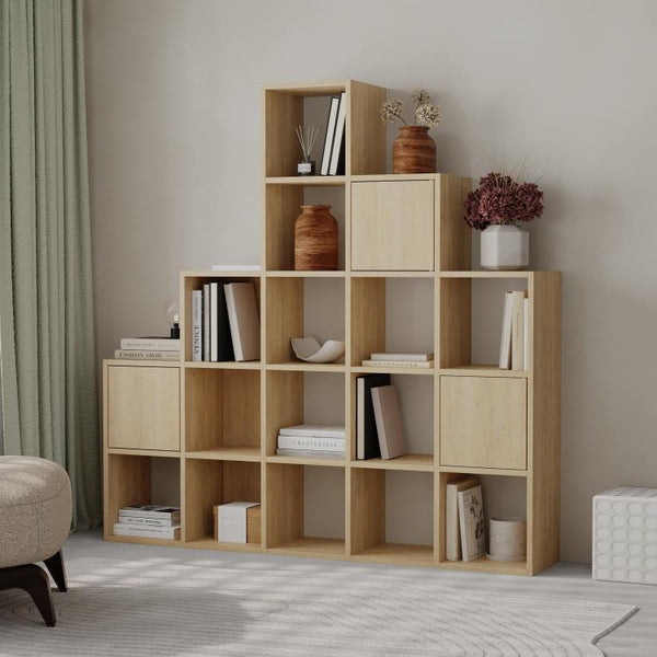 PALEO Corner Bookcase - Space-Saving Storage Shelf - Karrari