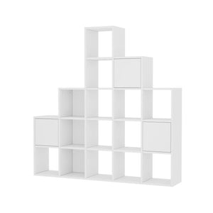 PALEO Corner Bookcase - Space-Saving Storage Shelf - Karrari