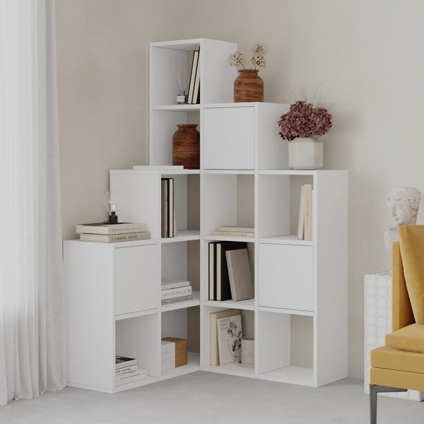 PALEO Corner Bookcase - Space-Saving Storage Shelf - Karrari