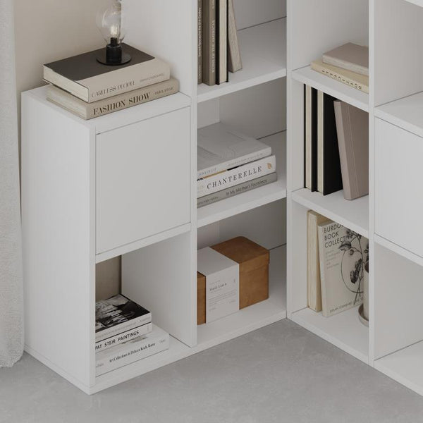 PALEO Corner Bookcase - Space-Saving Storage Shelf - Karrari