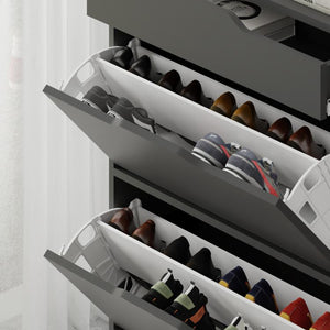 ASTA Shoe Cabinet – Anthracite Finish - Karrari