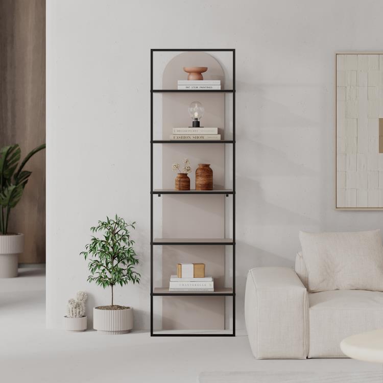 Archy Bookcase – Light Mocha - Karrari
