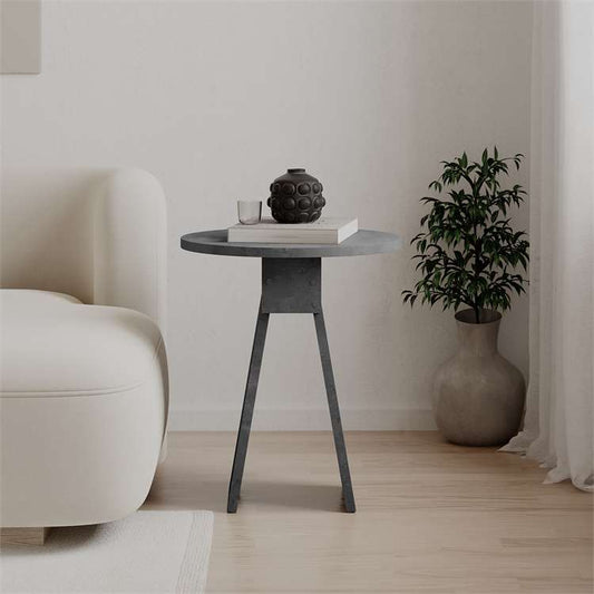 CHEN SIDE TABLE, Grey, h 50 w 42 d 42cms