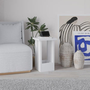 TASOS Side Table with Open Storage