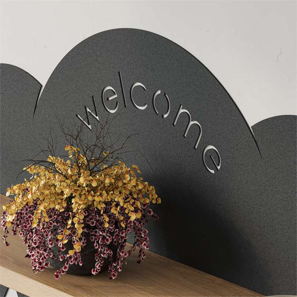 Cloud Wall Shelf with Hooks & Chalkboard Organizer - Karrari