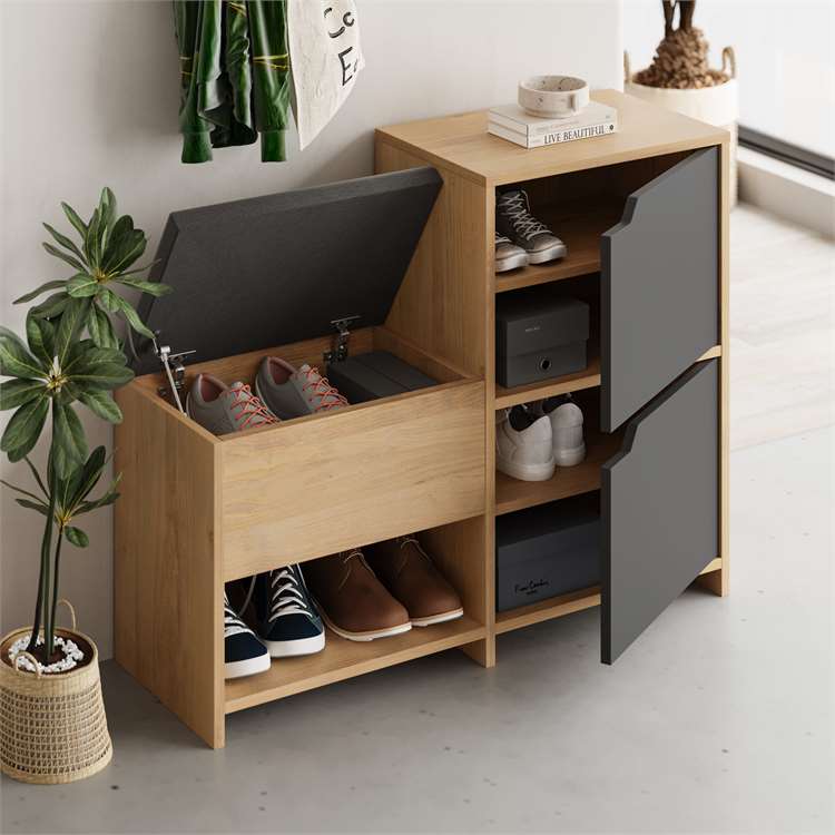 Entryway Shoe Storage Bench & Cabinet - Karrari