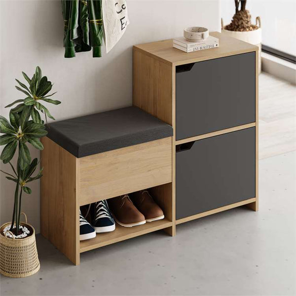 Entryway Shoe Storage Bench & Cabinet - Karrari
