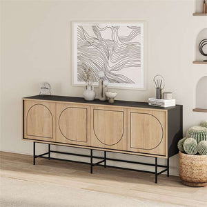 JOJI Console Table – Black & Oak - Karrari