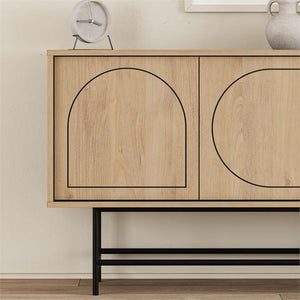 JOJI Console Table – Black & Oak - Karrari
