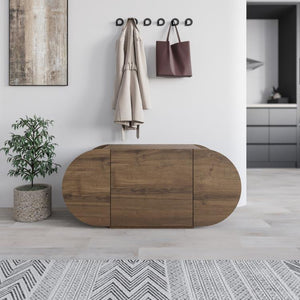 POZY Wooden Shoe Bench with 3-Door Storage - Karrari