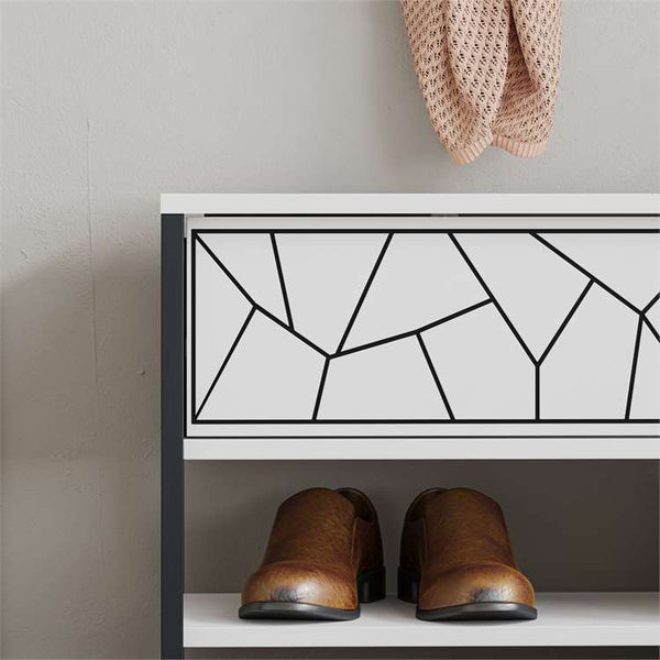 Inola Shoe Bench – Wood & Metal - Karrari