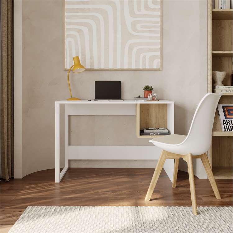 MODEL Desk with Open Storage Shelf - Karrari
