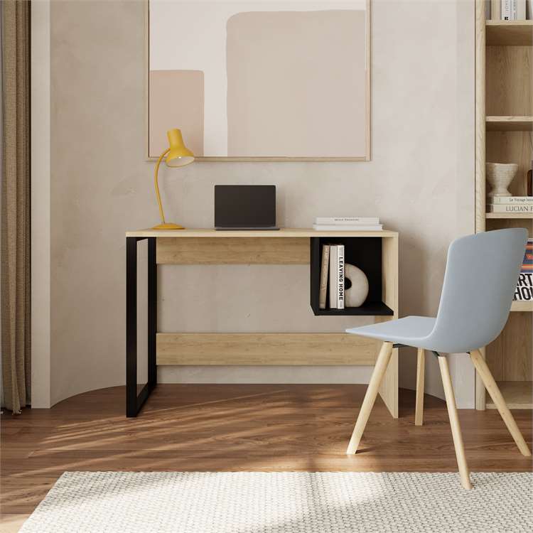 Minimalist Desk with Open Storage - Karrari