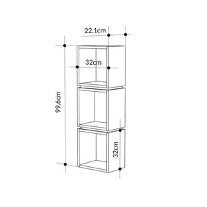 Modular 3-Cube Storage Shelf - Karrari